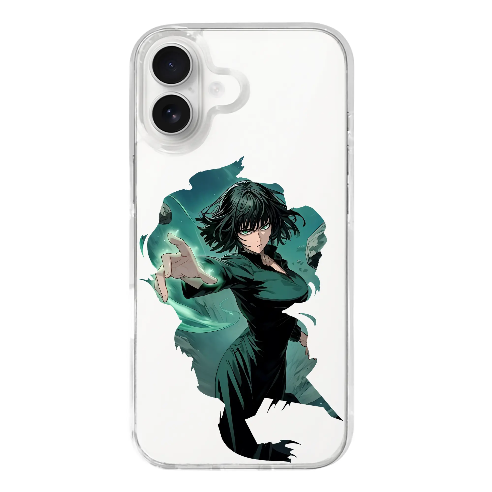 ワンパンマン グッズ 地獄のフブキ - iPhone 17シリーズ 透明スマホケース – 薄型・耐衝撃・精密フィット保護カバー